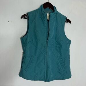 Orvis Size Small Quilted Blue Green Vest